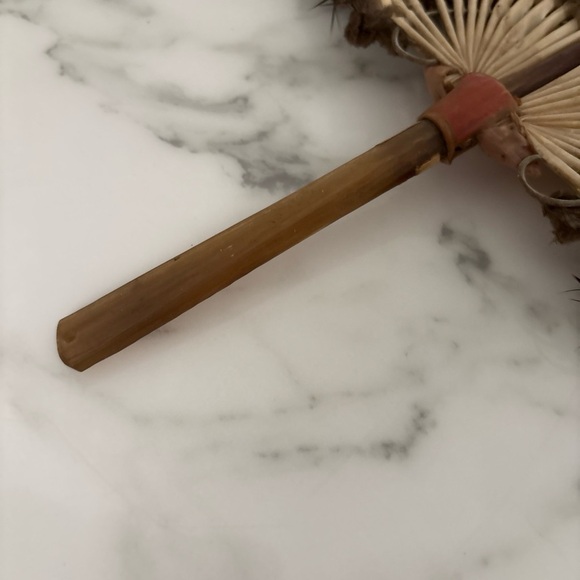 Antique handmade Feather Fan circa 1900s - Picture 12 of 12